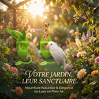 Perchoir 2-en-1 avec Mangeoire Intégrée pour Oiseaux de Compagnie