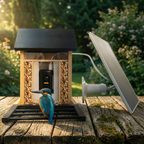 Mangeoire Connectée à Caméra 1080P Solaire 4W IP66 pour Oiseaux