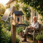 Mangeoire Connectée à Caméra 1080P Solaire 4W IP66 pour Oiseaux