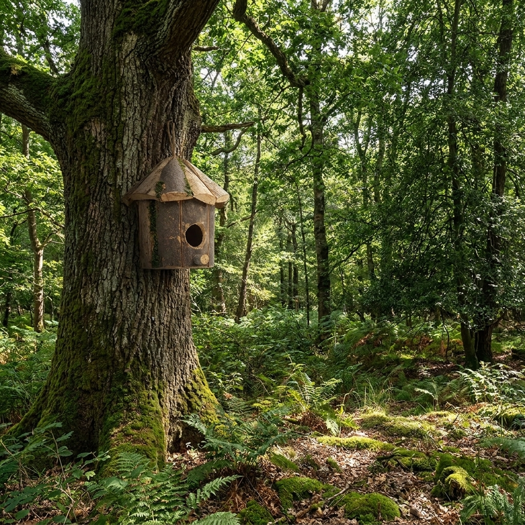 Nichoir en Bois Rustique pour Jardin