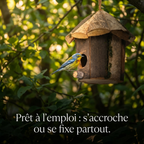 Nichoir en Bois Rustique pour Jardin