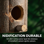 Nichoir en Bois Rustique pour Jardin