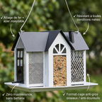 Mangeoire Cage en Fer pour Oiseaux