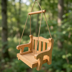 Mangeoire à Oiseaux en Bois Forme Banc Suspendu