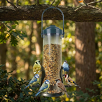 Mangeoire Tubulaire Transparente pour Oiseaux Sauvages