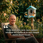 Mangeoire Connectée à Caméra IA Solaire pour Oiseaux