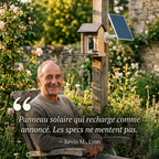 Mangeoire Connectée à Caméra 1080P Solaire 4W IP66 pour Oiseaux