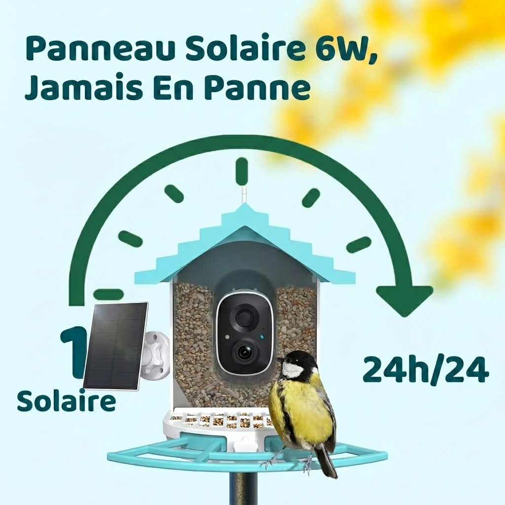 Mangeoire Caméra Intelligente 5W