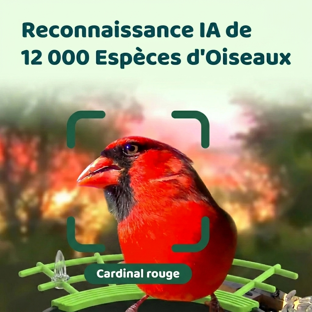 Mangeoire Caméra 2K SD 32 Go Incluse